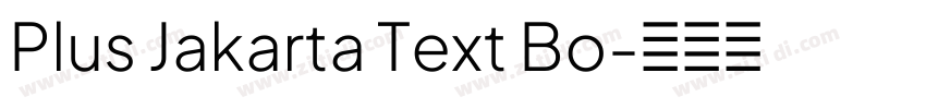Plus Jakarta Text Bo字体转换